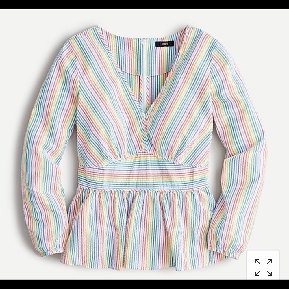 Jcrew rainbow top